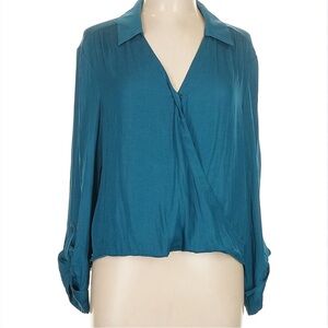 Pleione Deep Teal Blouse Small 
New without a tag